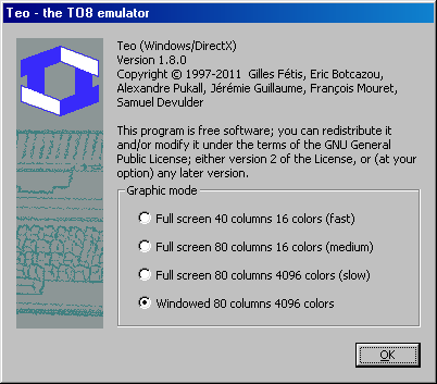 Start panel